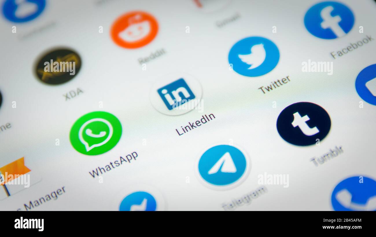 Linkedin icon hi-res stock photography and images - Alamy