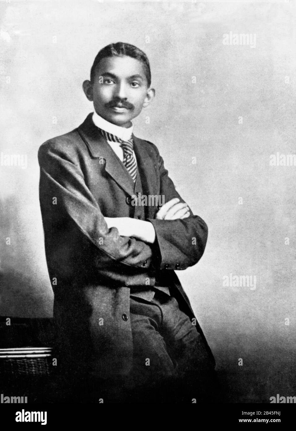 Mahatma Gandhi as barrister, Johannesburg, South Africa, 1906, old vintage 1900s picture Stock Photo