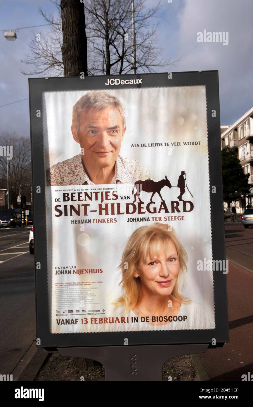 Billboard De Beentjes Van Sint-Hildegard At Amsterdam The Netherlands 2020 Stock Photo