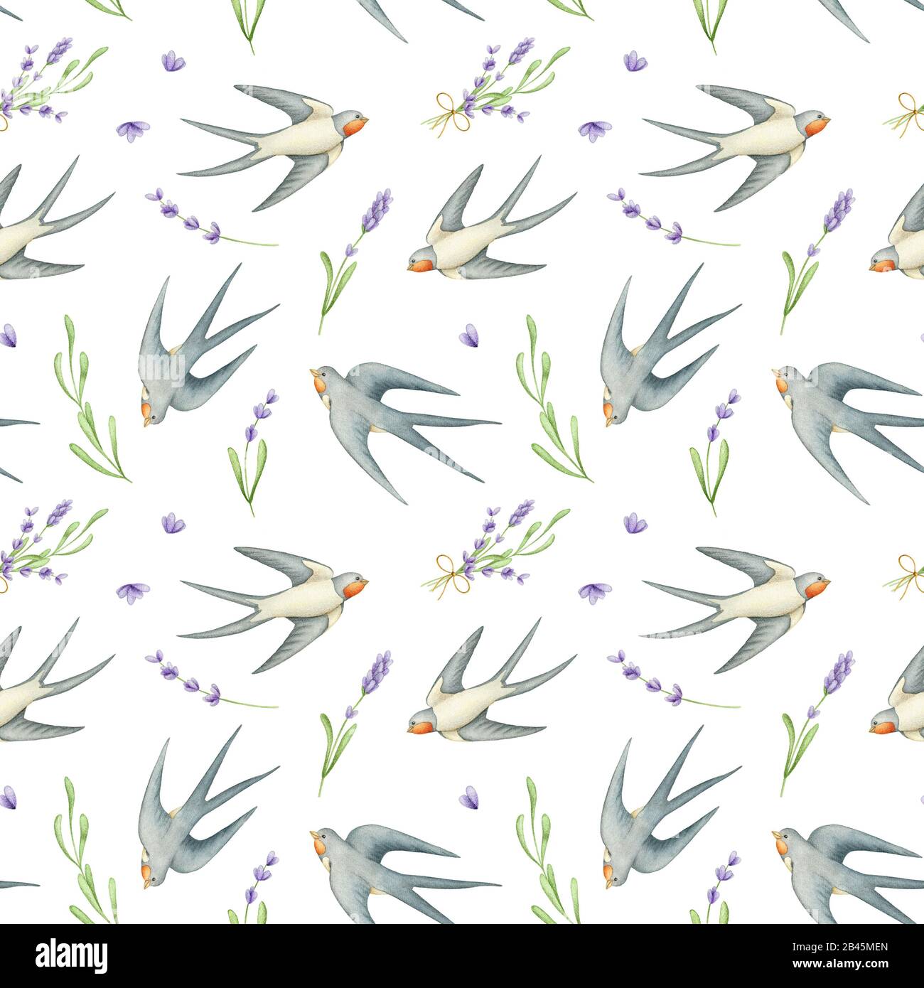 Watercolor flower seamless pattern hi-res stock photography and images ...