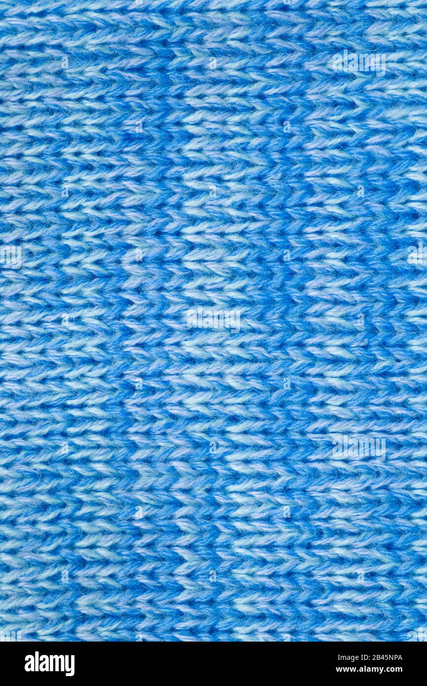Blue knitted fabric hi-res stock photography and images - Alamy