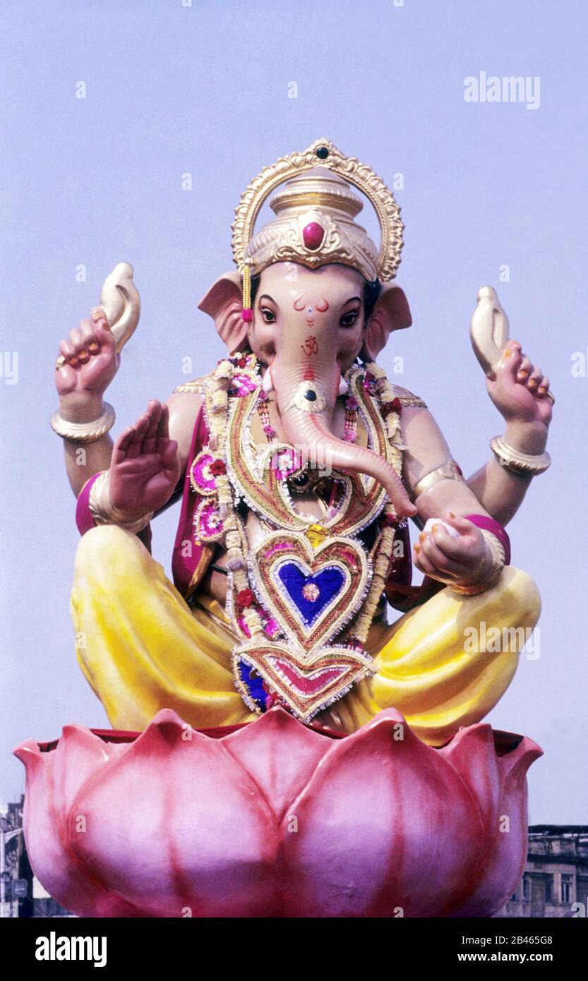 Lord Ganesha festival idol, Bombay, Mumbai, Maharashtra, India, Asia