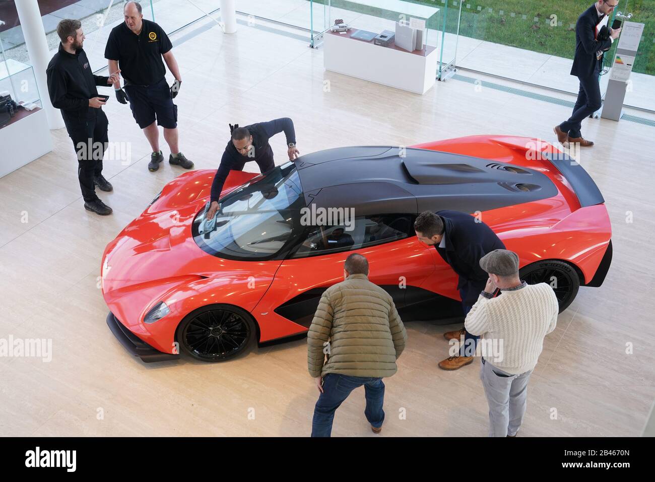 Aston martin valhalla on show silverlink shopping park hires stock