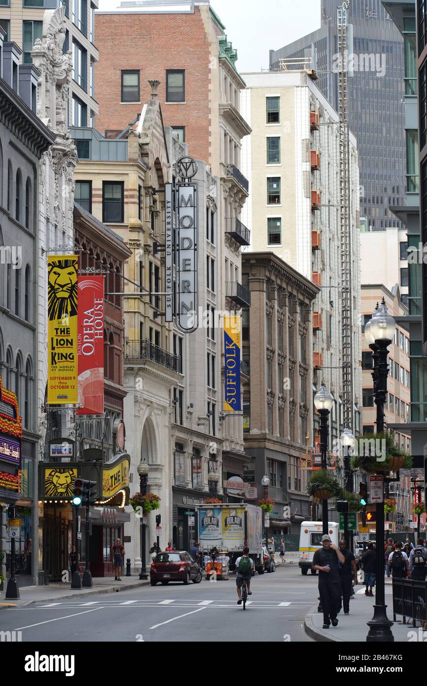 Strassenszene, Washington Street, Boston, Massachusetts, USA Stock Photo