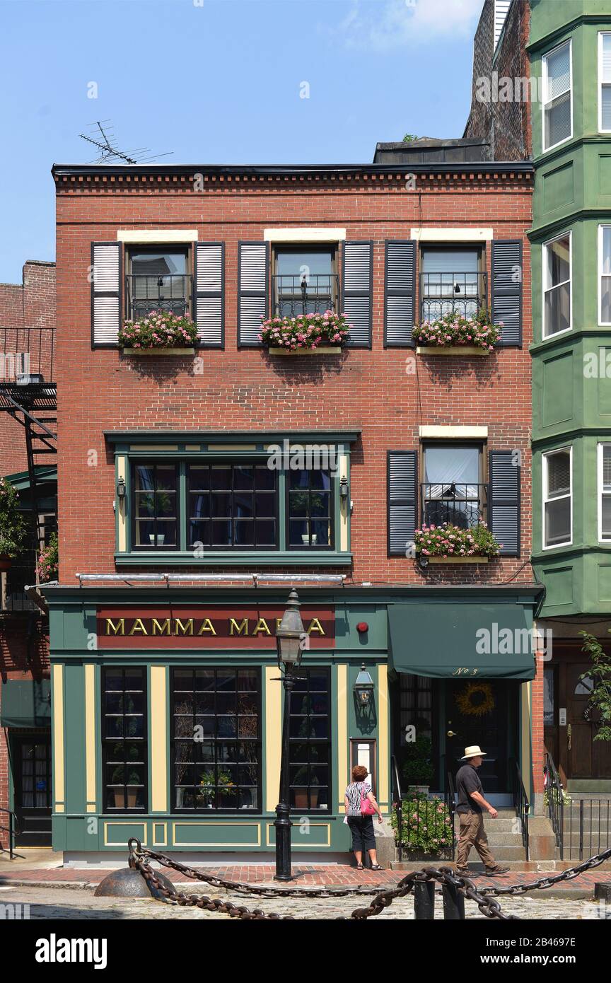 Restaurant, ´Mamma Maria´, North Square Park, Little Italy, Boston
