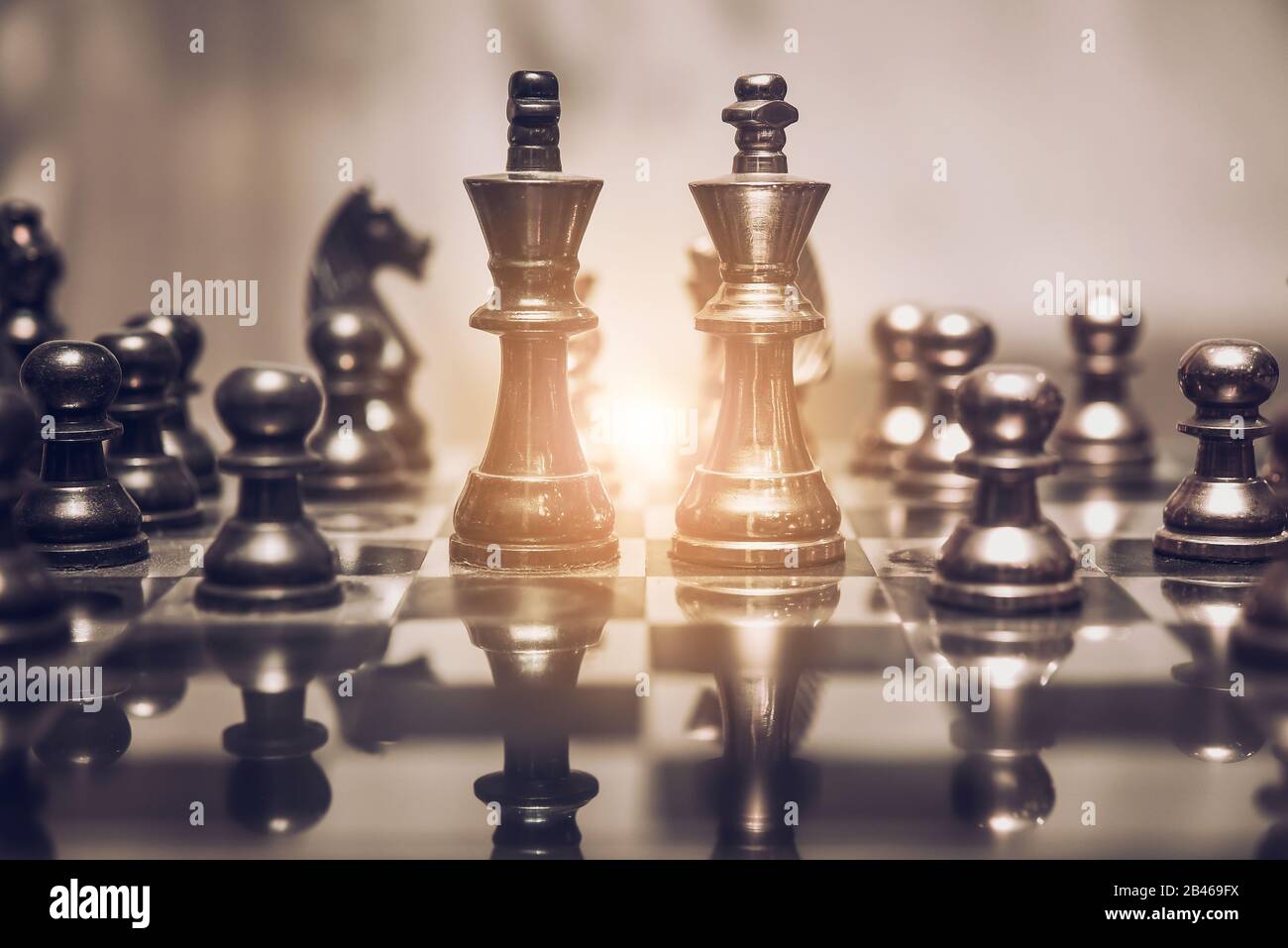 Chess board game concept of business ideas and competition and strategy  plan success meaning Stock Photo - Alamy