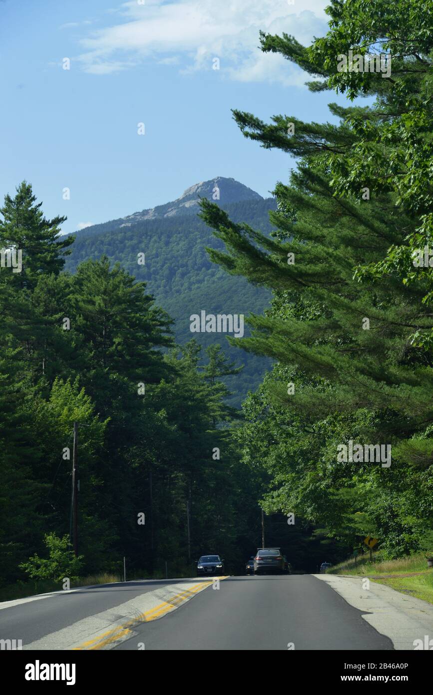 Mount Washington, Highway 16, Conway, New Hampshire, USA Stock Photo