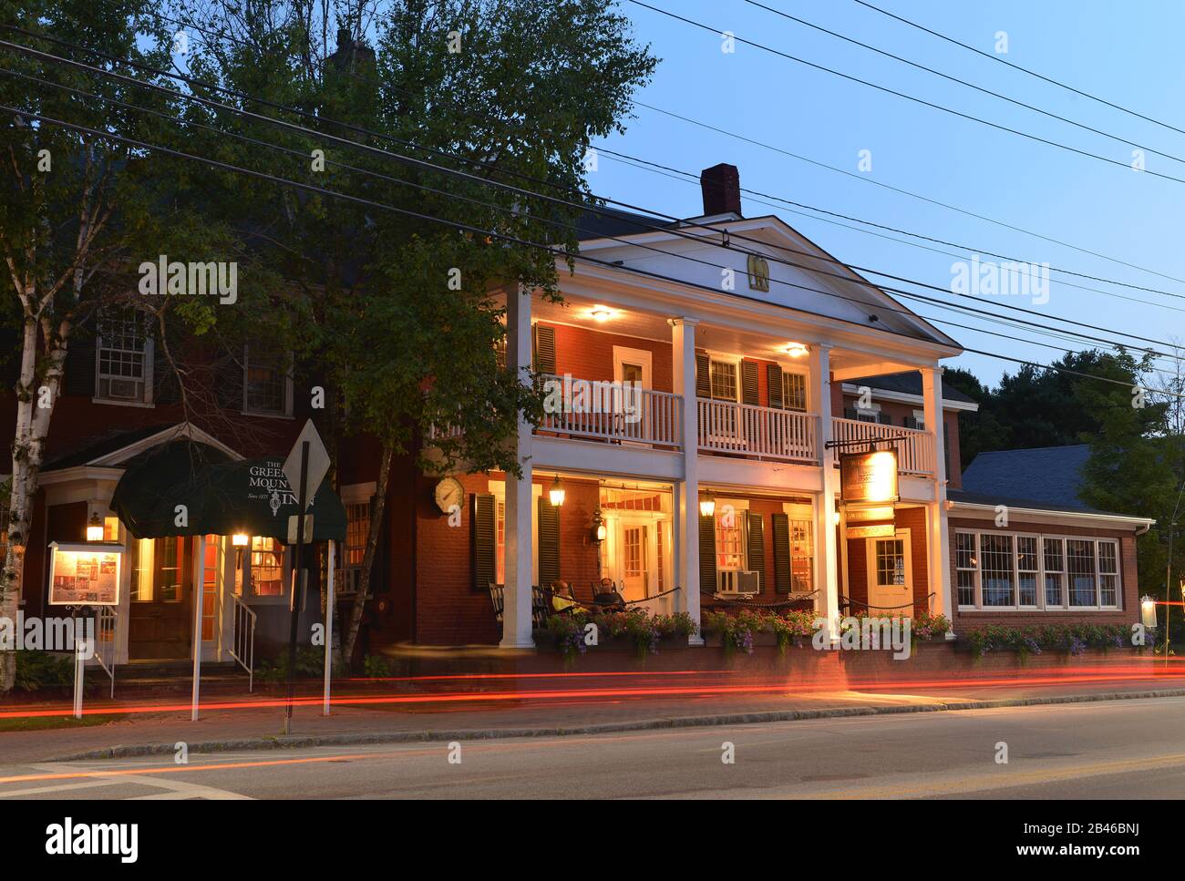 Hotel ´The Green Mountain Inn´, Stowe, Vermont, USA Stock Photo - Alamy