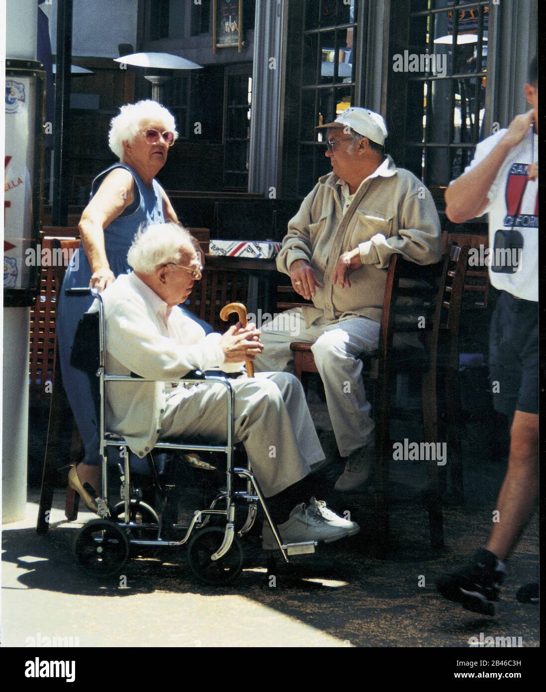 Man on wheelchair, Universal Studio, Los Angeles, California, United
