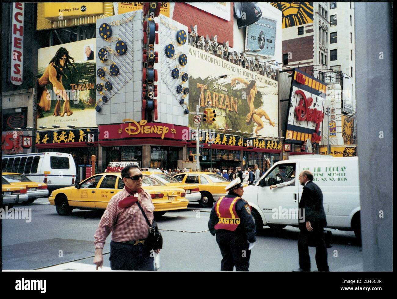 Times Square, New York, United States of America, USA, 1999, old vintage 1900s picture Stock Photo
