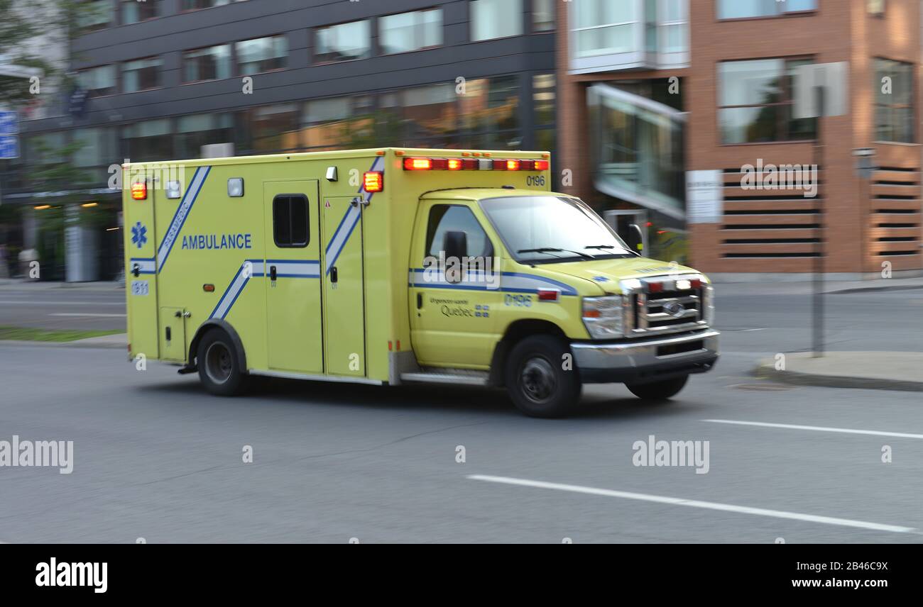 Ambulance, Montreal, Quebec, Kanada Stock Photo