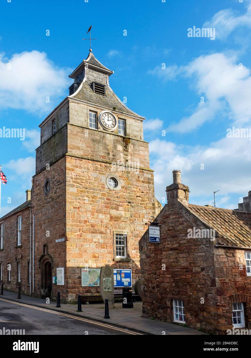 The Tolbooth on Marketgate in Crail East Neuk of Fife Scotland Stock Photo