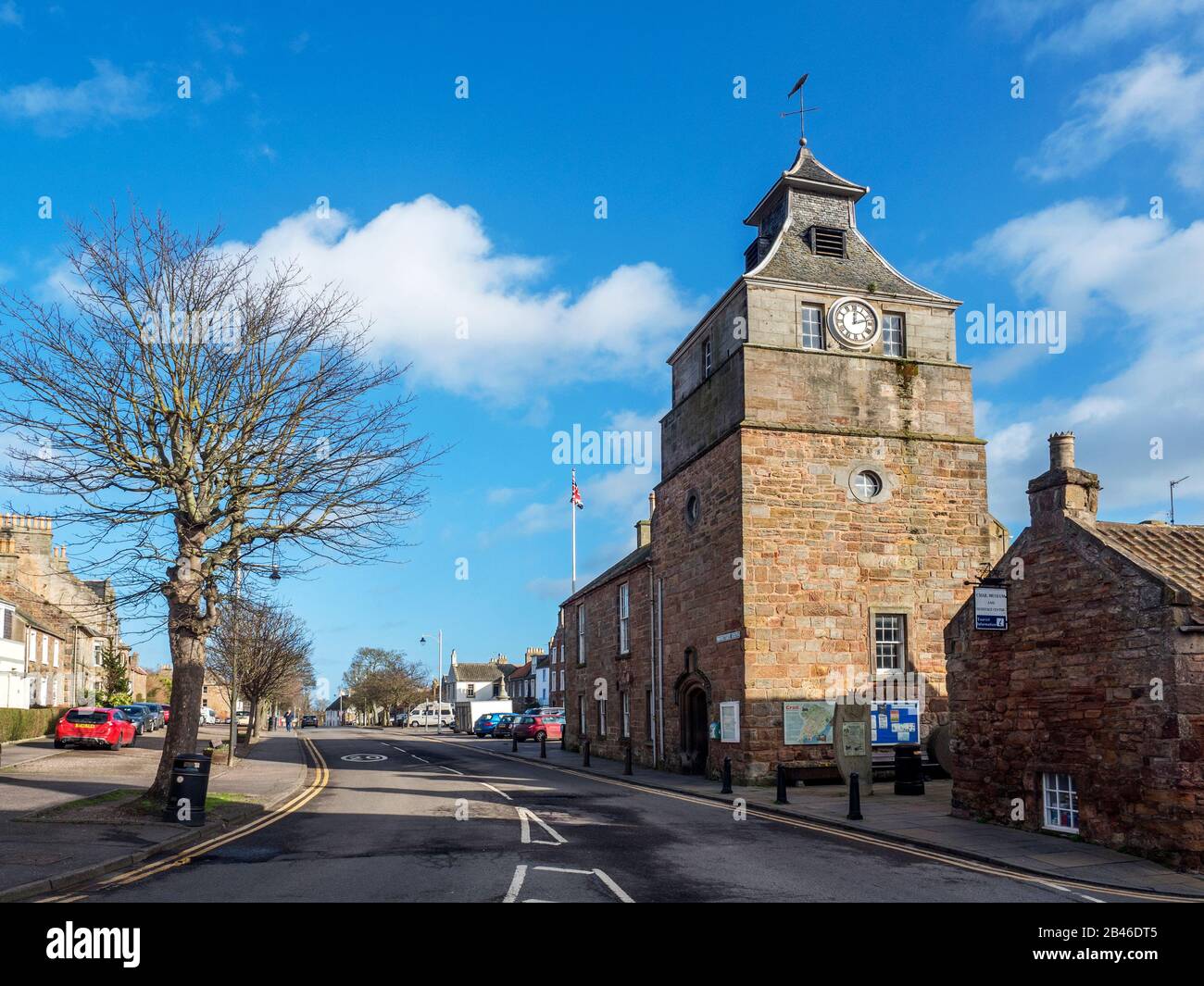 The Tolbooth on Marketgate in Crail East Neuk of Fife Scotland Stock Photo