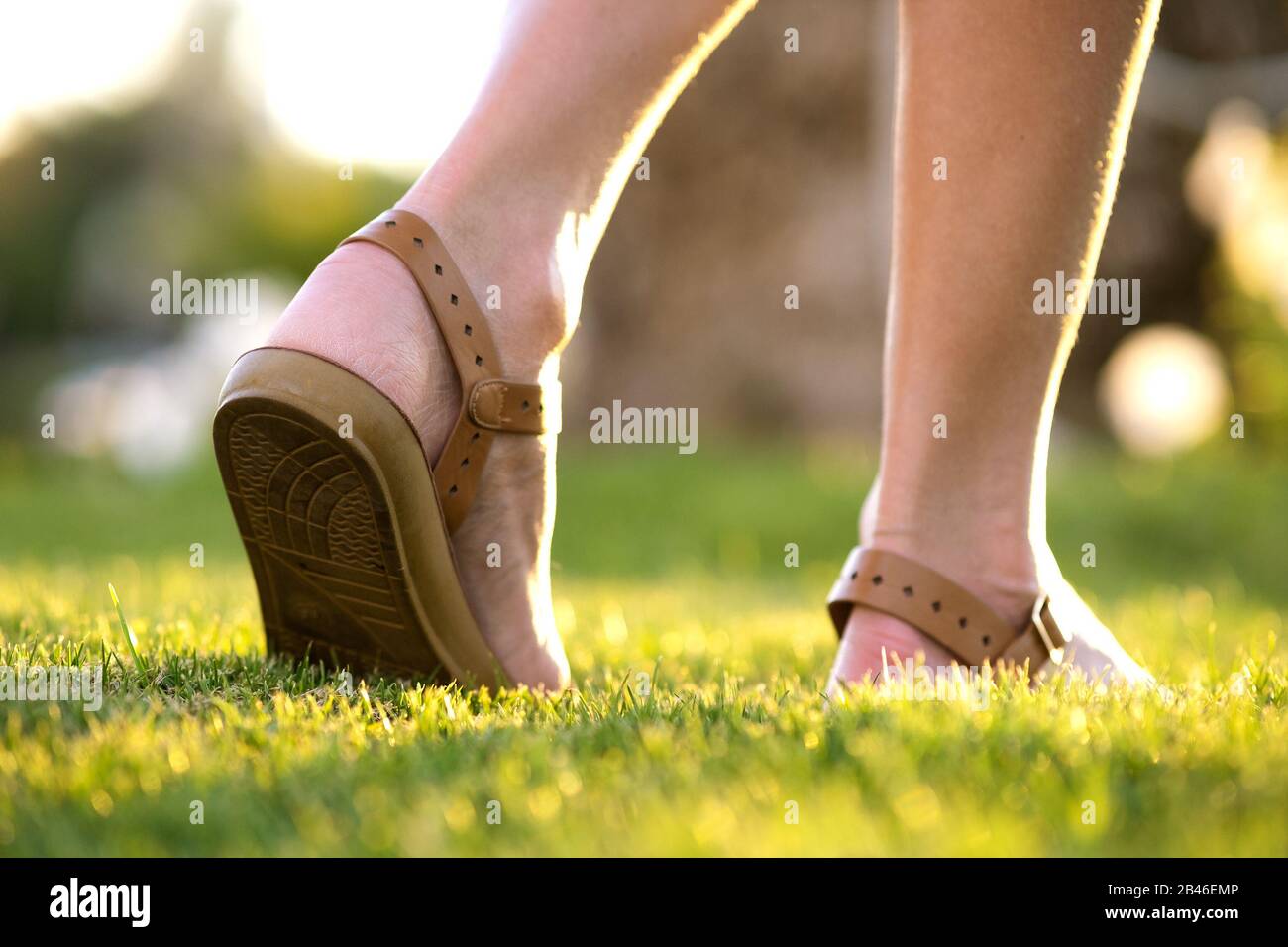 Close up young feet in heels hires stock photography and images Alamy