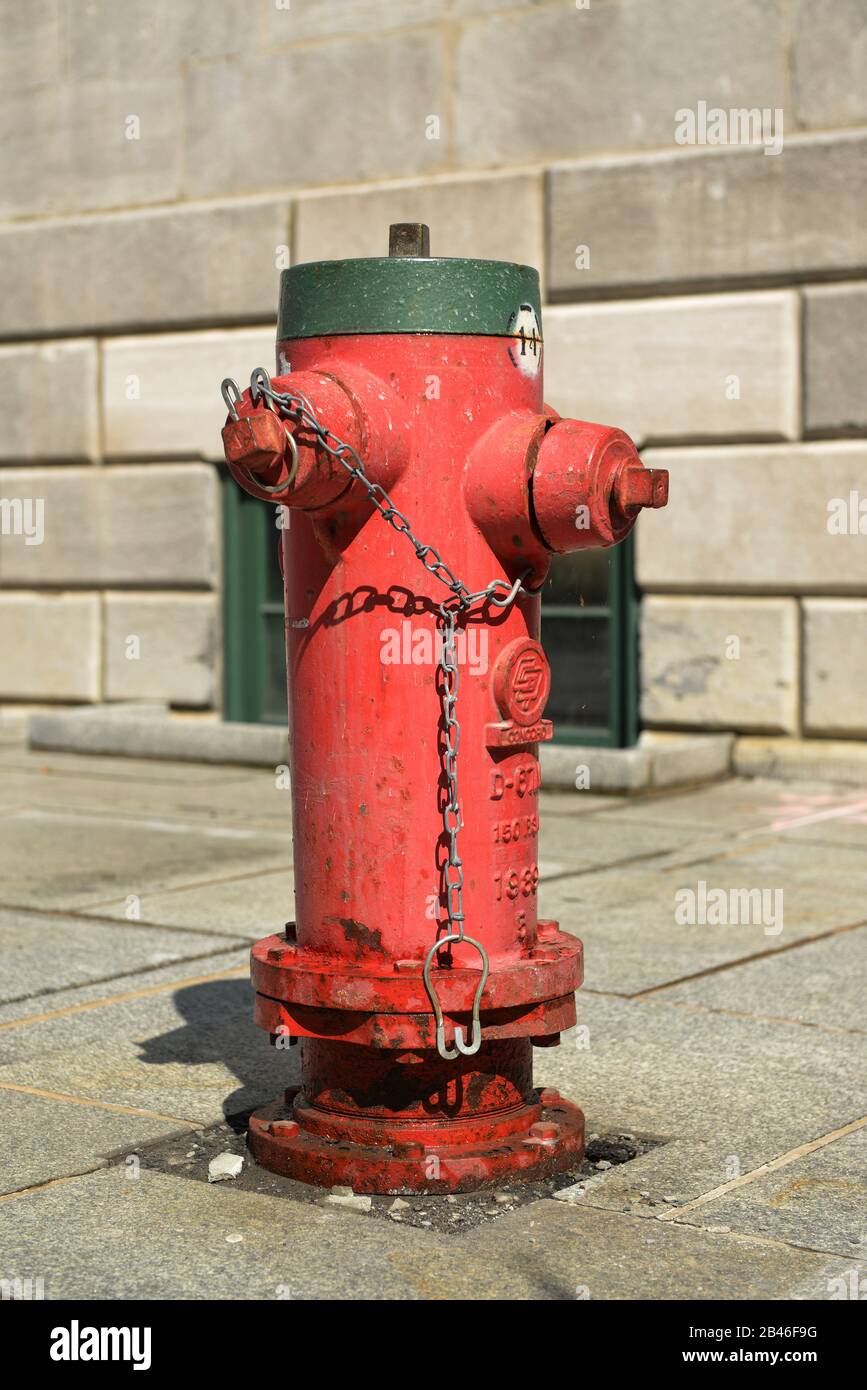 Hydrant, Montreal, Quebec, Kanada Stock Photo
