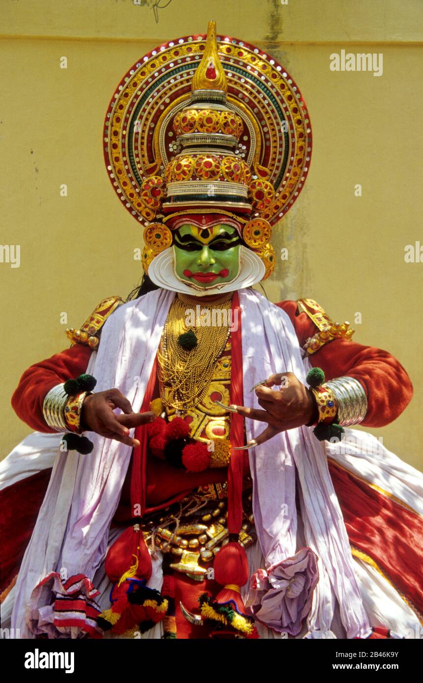 Kathakali, classical dance, kerala, India, Asia Stock Photo