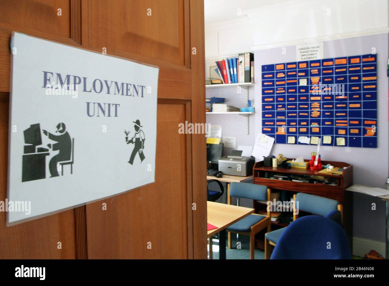 Employment unit at Horizon House which is based on the model of work