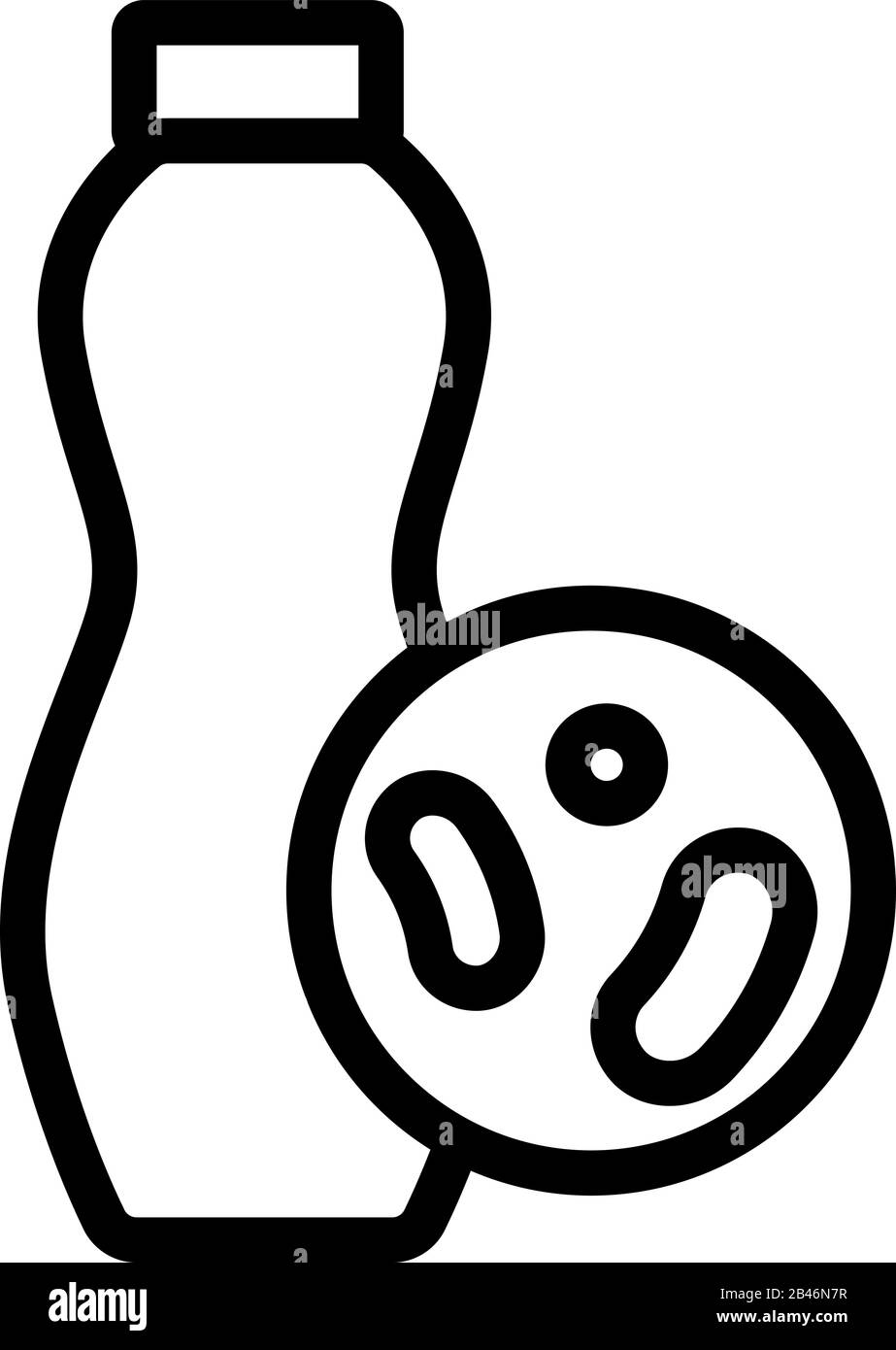useful probiotic vector icon. Isolated contour symbol illustration ...