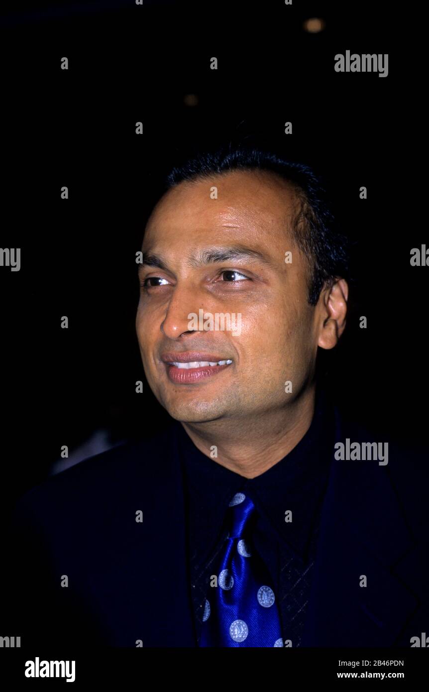 Anil Dhirubhai Ambani ; Indian businessman ; Chairman of Reliance Group ; India ; Asia Stock Photo