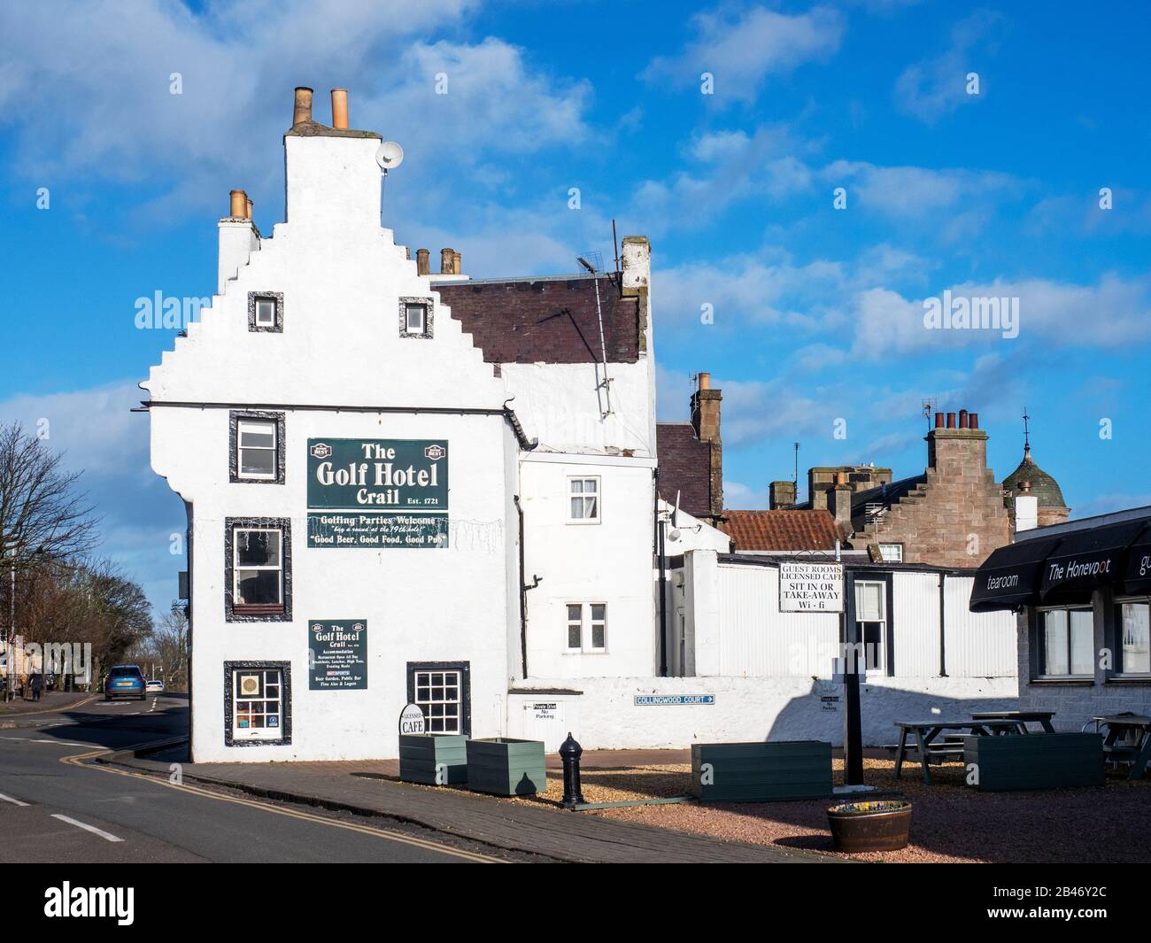 The Golf Hotel on the High Street at Crail East Neuk of Fife Scotland Stock  Photo - Alamy