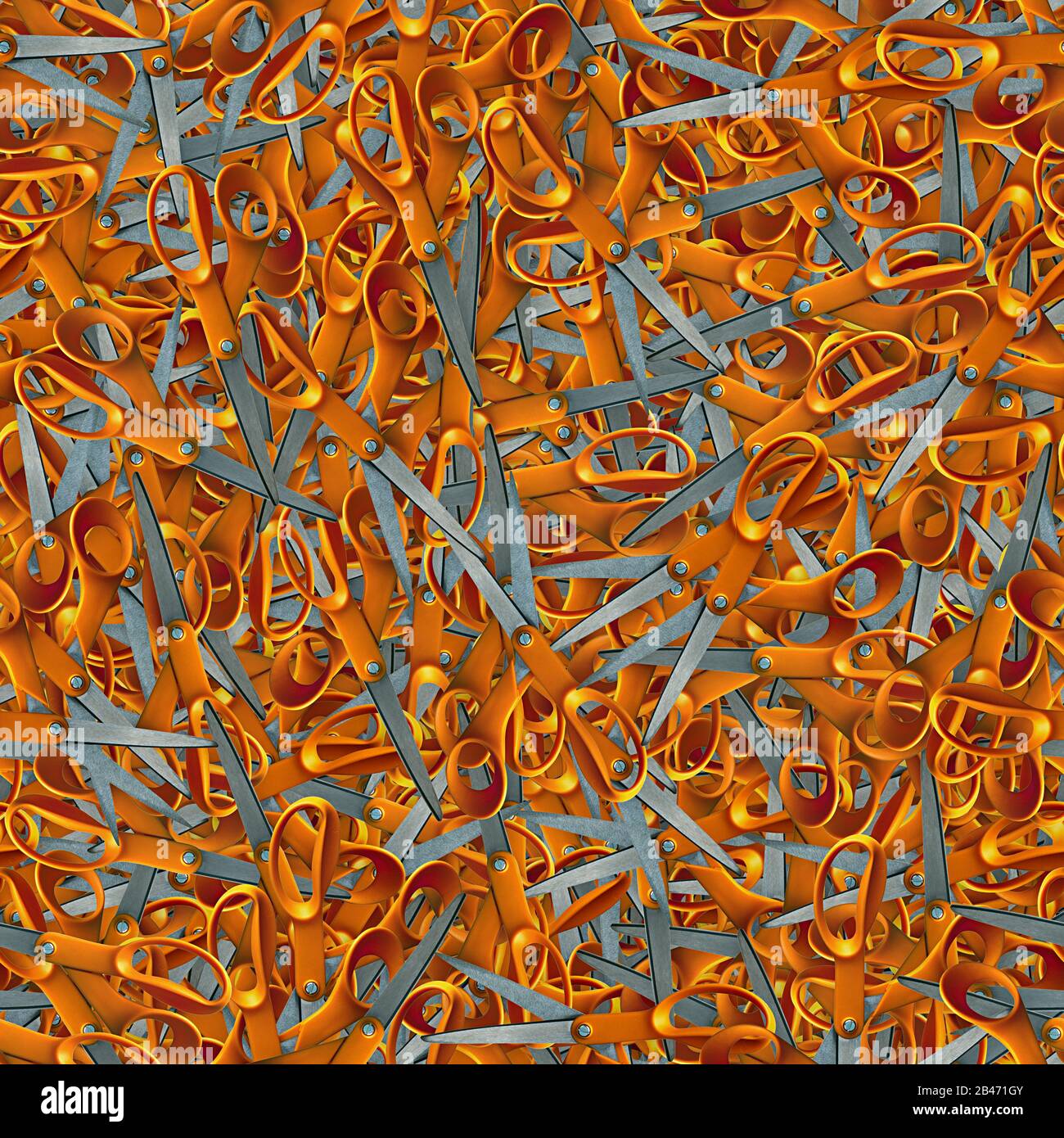 Scissors Seamless Texture Tile Stock Photo