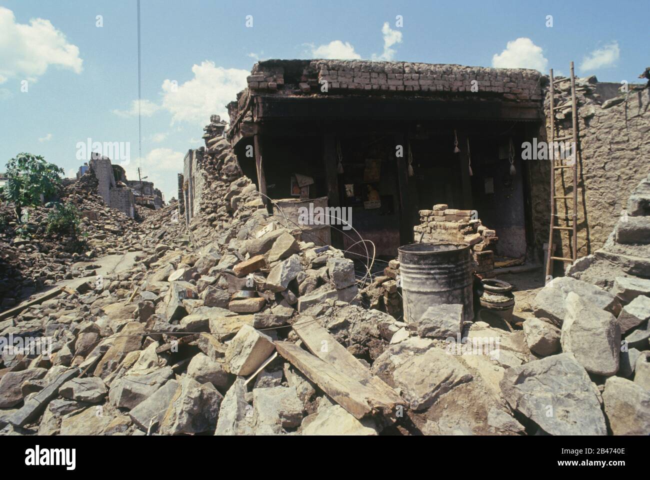 earthquake 1993 maharashtra India, Asia Stock Photo