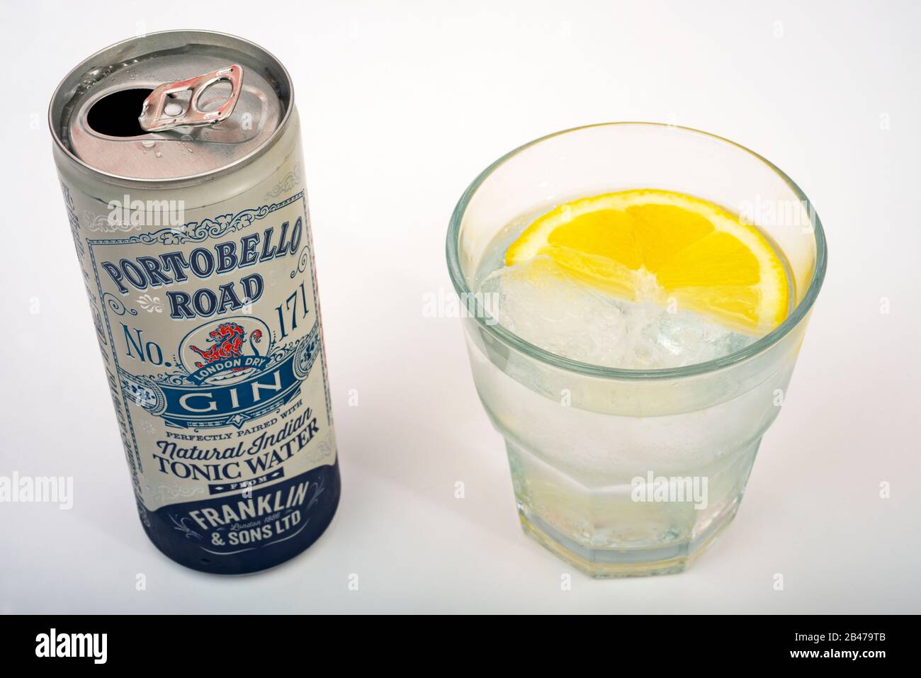 Portobello Road gin and tonic Stock Photo