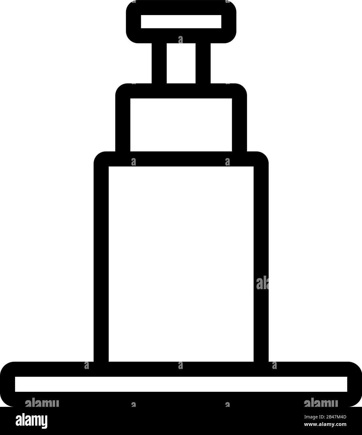 Hydraulic Jack Icon Vector Isolated Contour Symbol Illustration Stock Vector Image Art Alamy