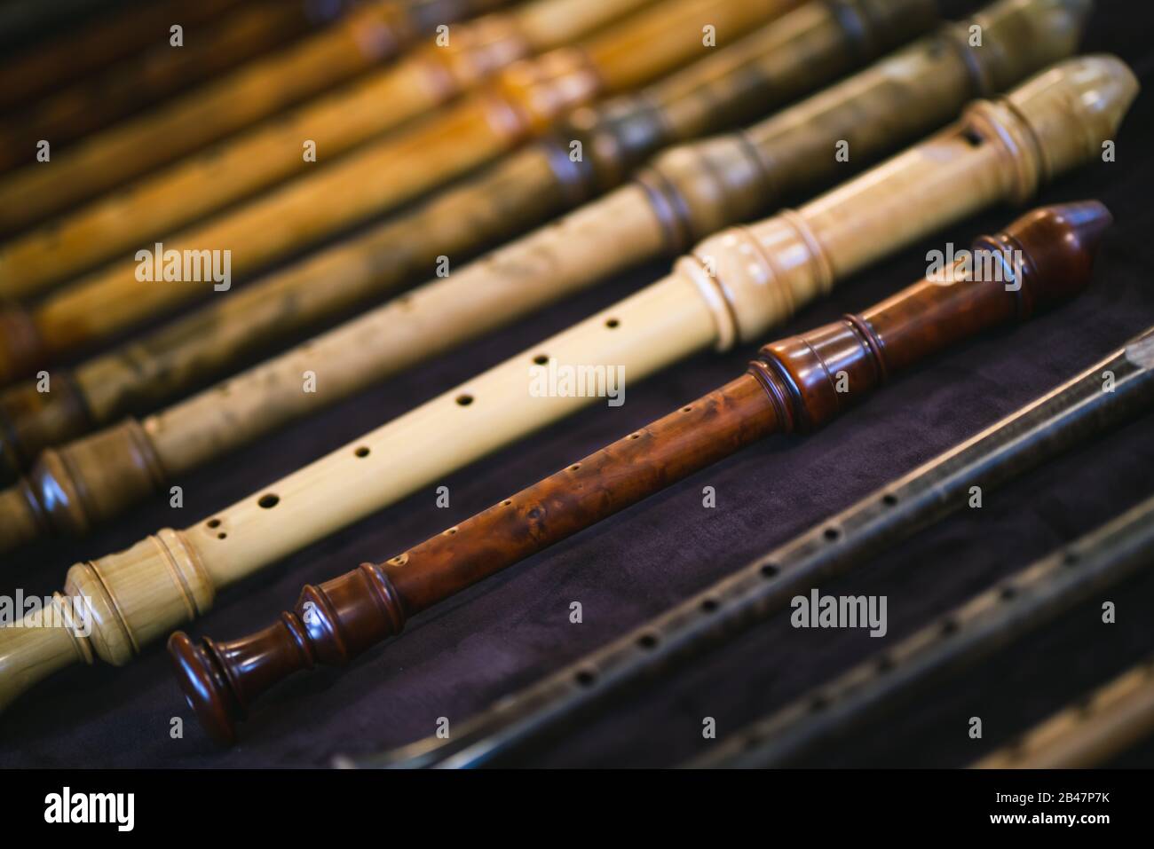 Early Music Historical Instrument Recorder Flute Stock Photo Alamy