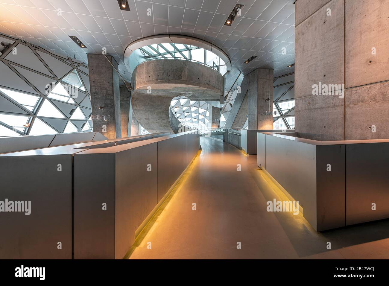 Inside the House of Music in Aalborg, Denmark. Stock Photo