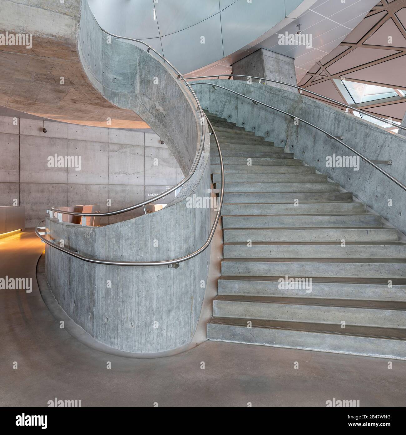 Inside the House of Music in Aalborg, Denmark. Stock Photo