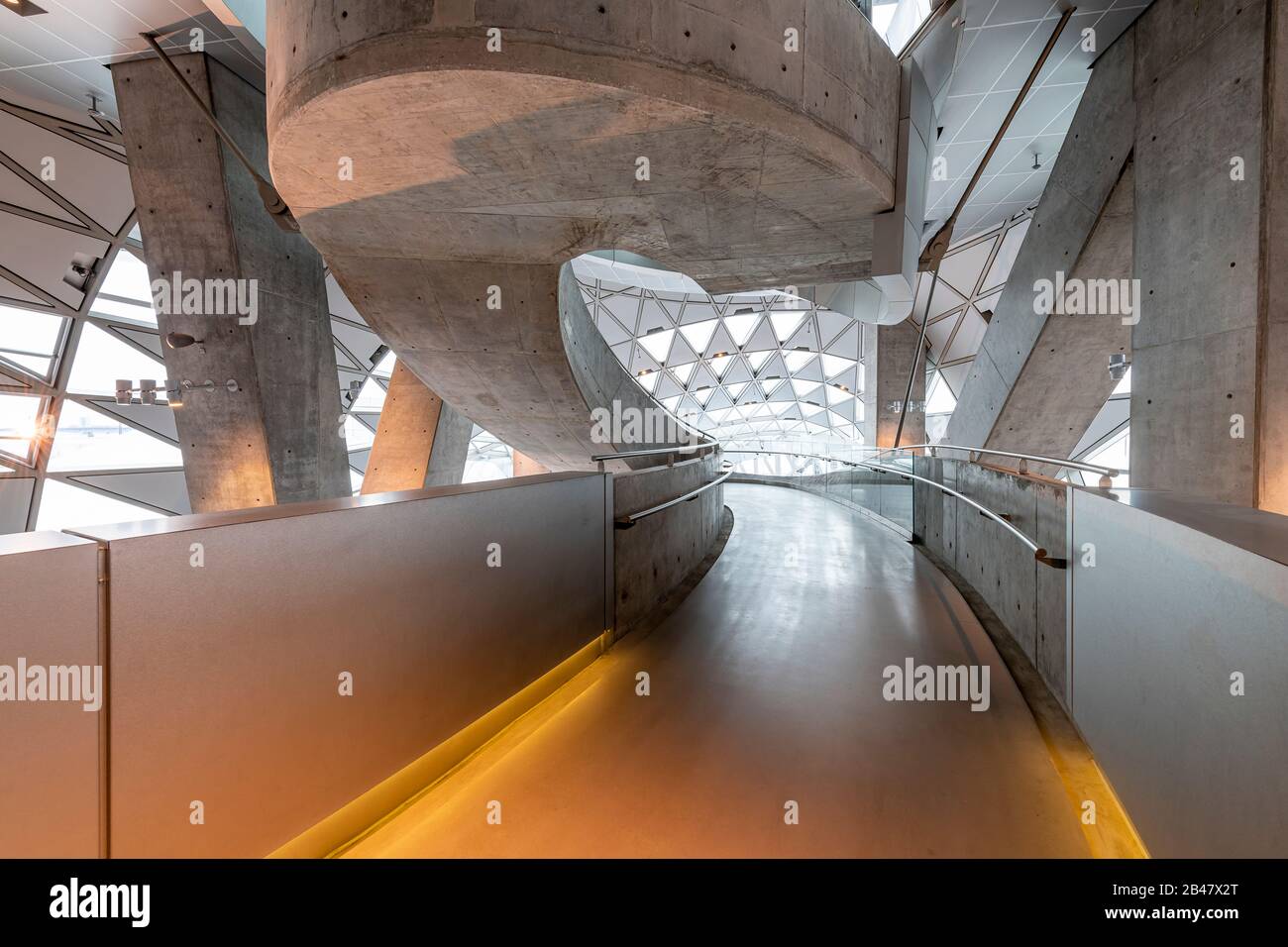 Inside the House of Music in Aalborg, Denmark. Stock Photo