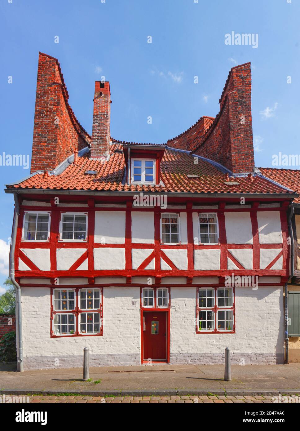 Half tower, Lübeck, Schleswig-Holstein, Germany, Europe Stock Photo