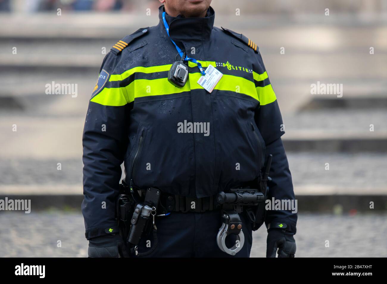 Police Uniform At Amsterdam The Netherlands 2018 Stock Photo - Alamy