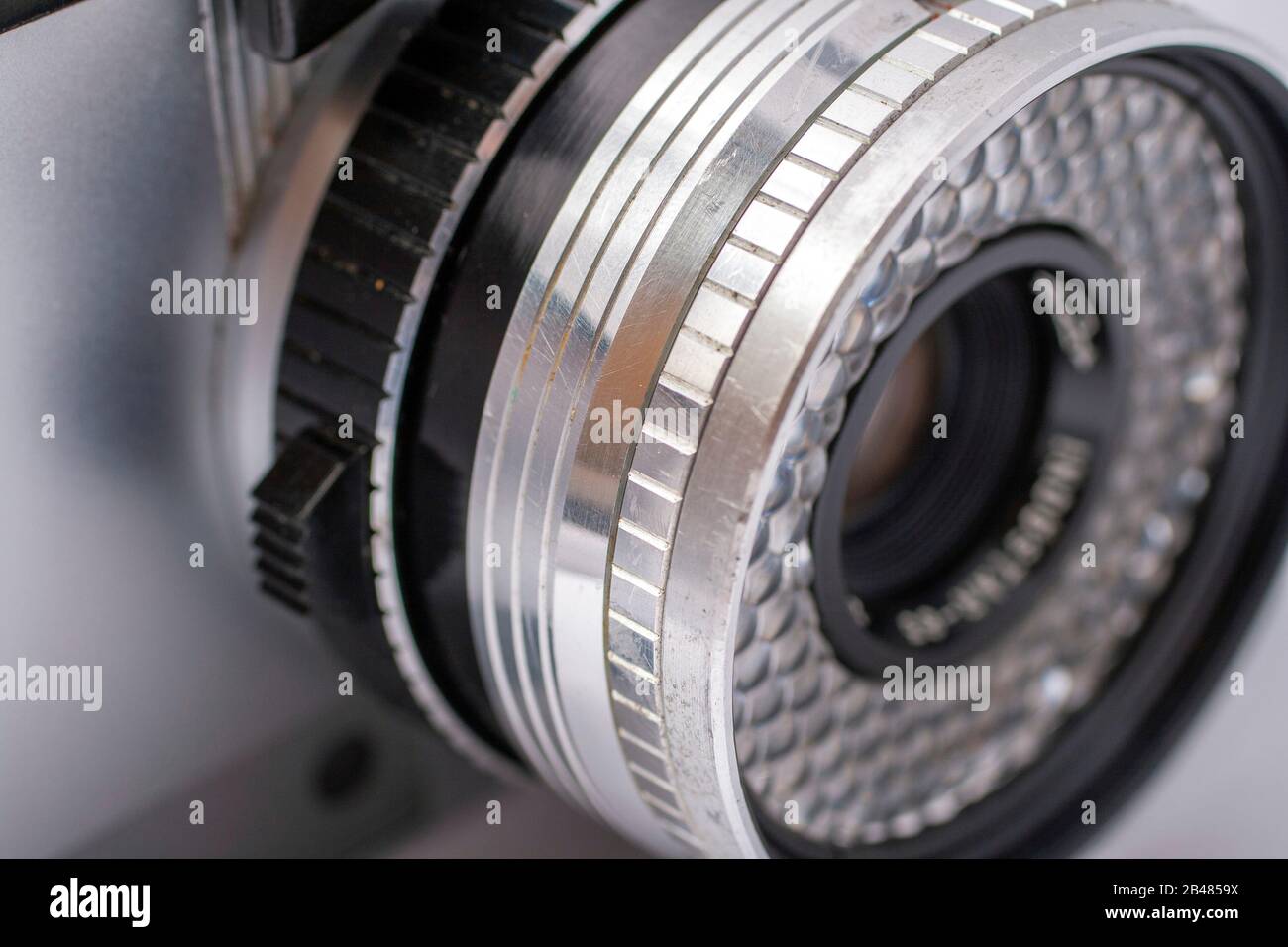 Vintage film camera isolated on white background Stock Photo - Alamy