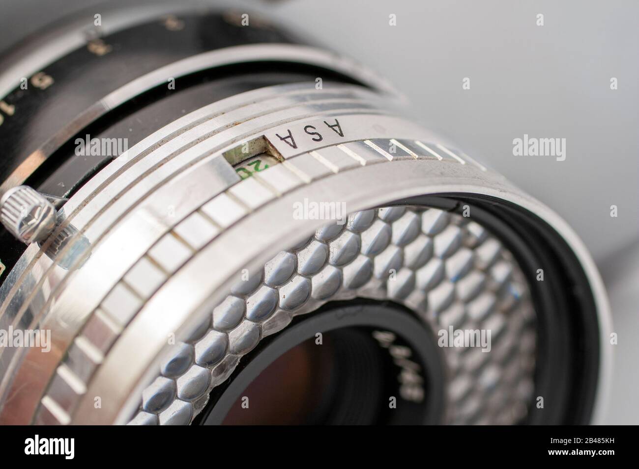 Vintage film camera isolated on white background Stock Photo - Alamy