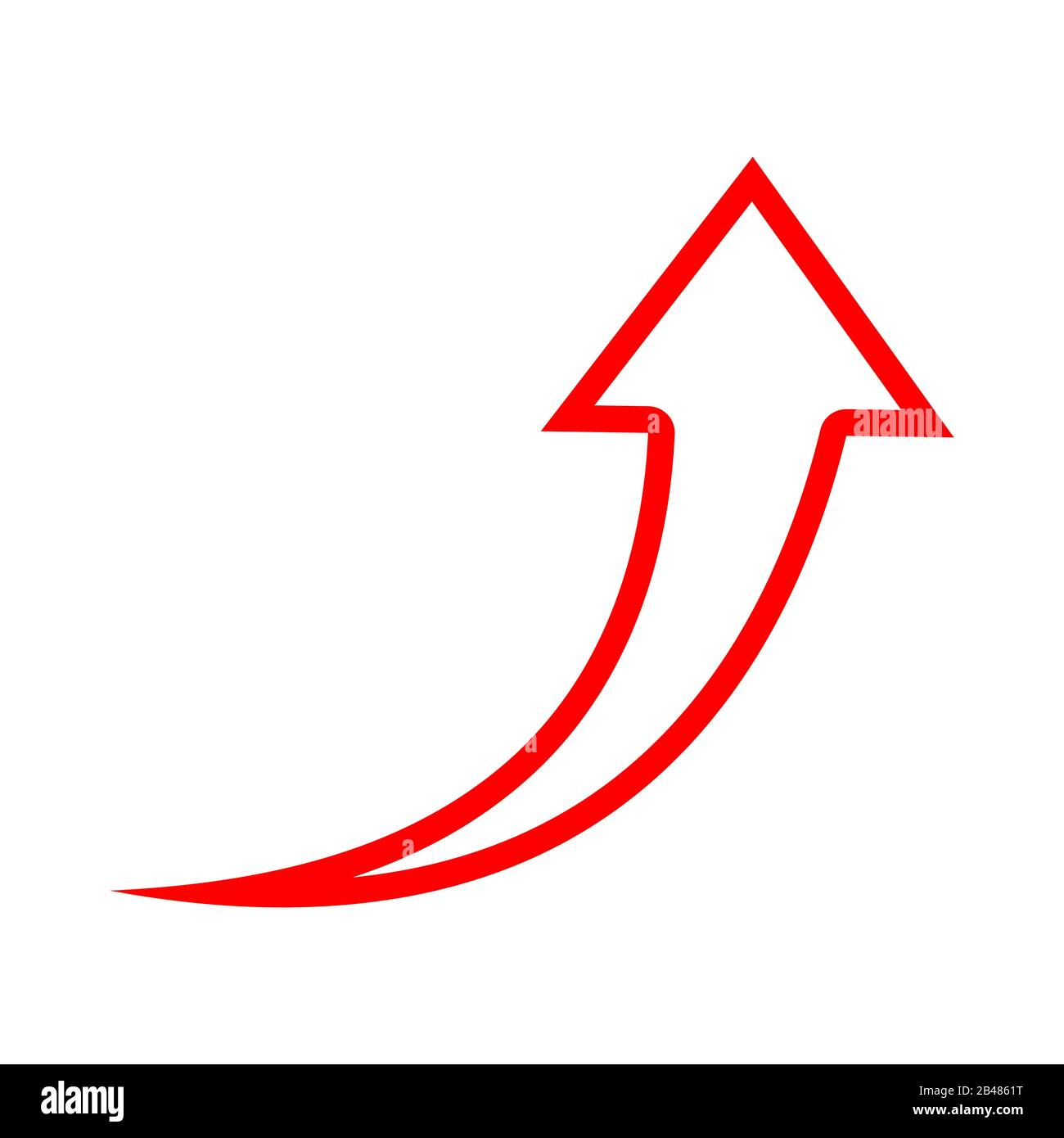 Vector up isolated. rising arrow. Vector illustration. Success concept Stock Vector Image & Art -