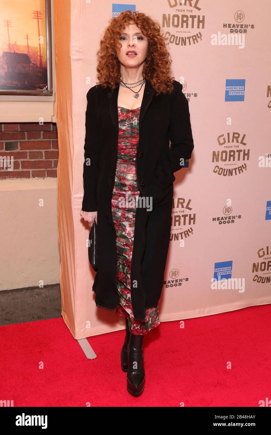 New York Ny Usa 5th Mar 2020 Bernadette Peters At The Opening Night Arrivals For Girl From The North Country At The Belasco Theatre On March 5 2020 In New York City