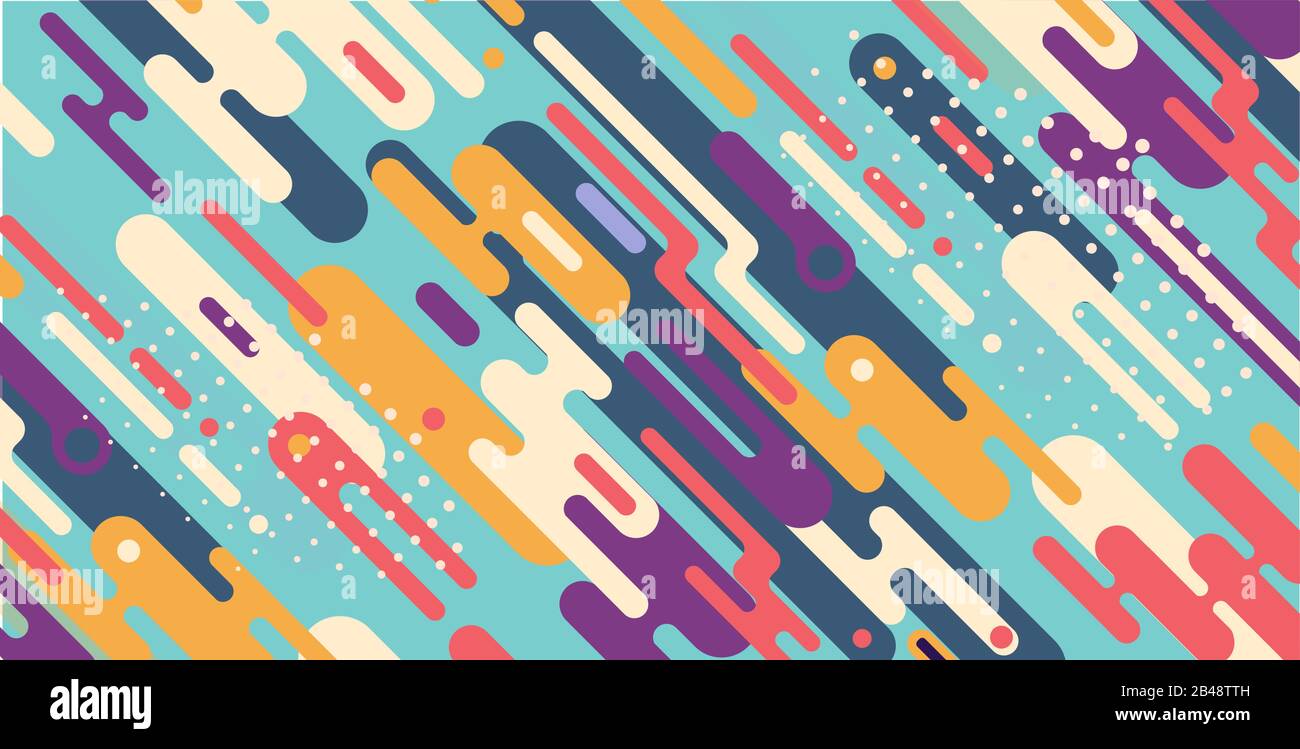 Abstract Shapes Print Rounded Abstract background with colorful rounded shapes Stock Vector Image ...