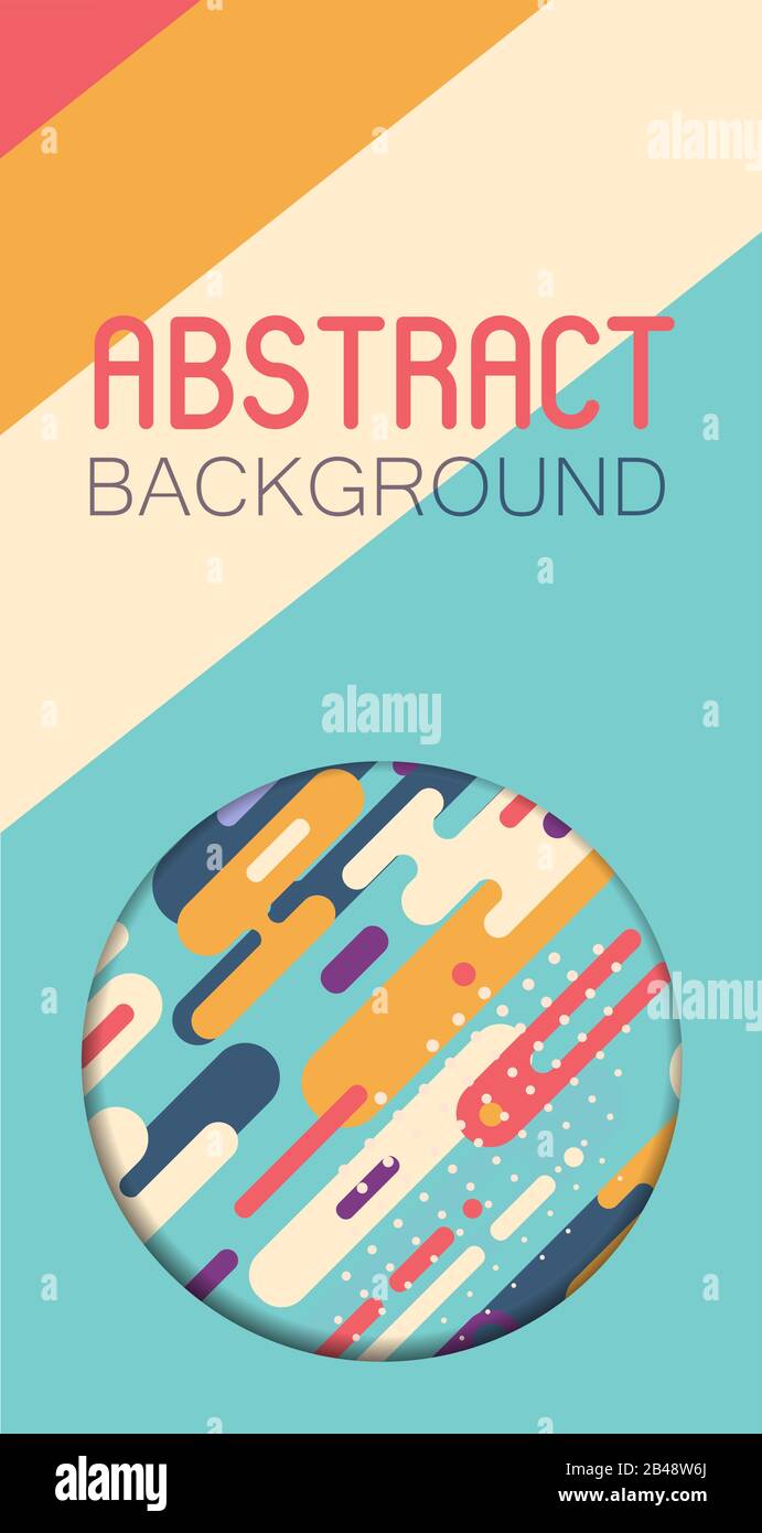 Abstract background with colorful rounded shapes Stock Vector