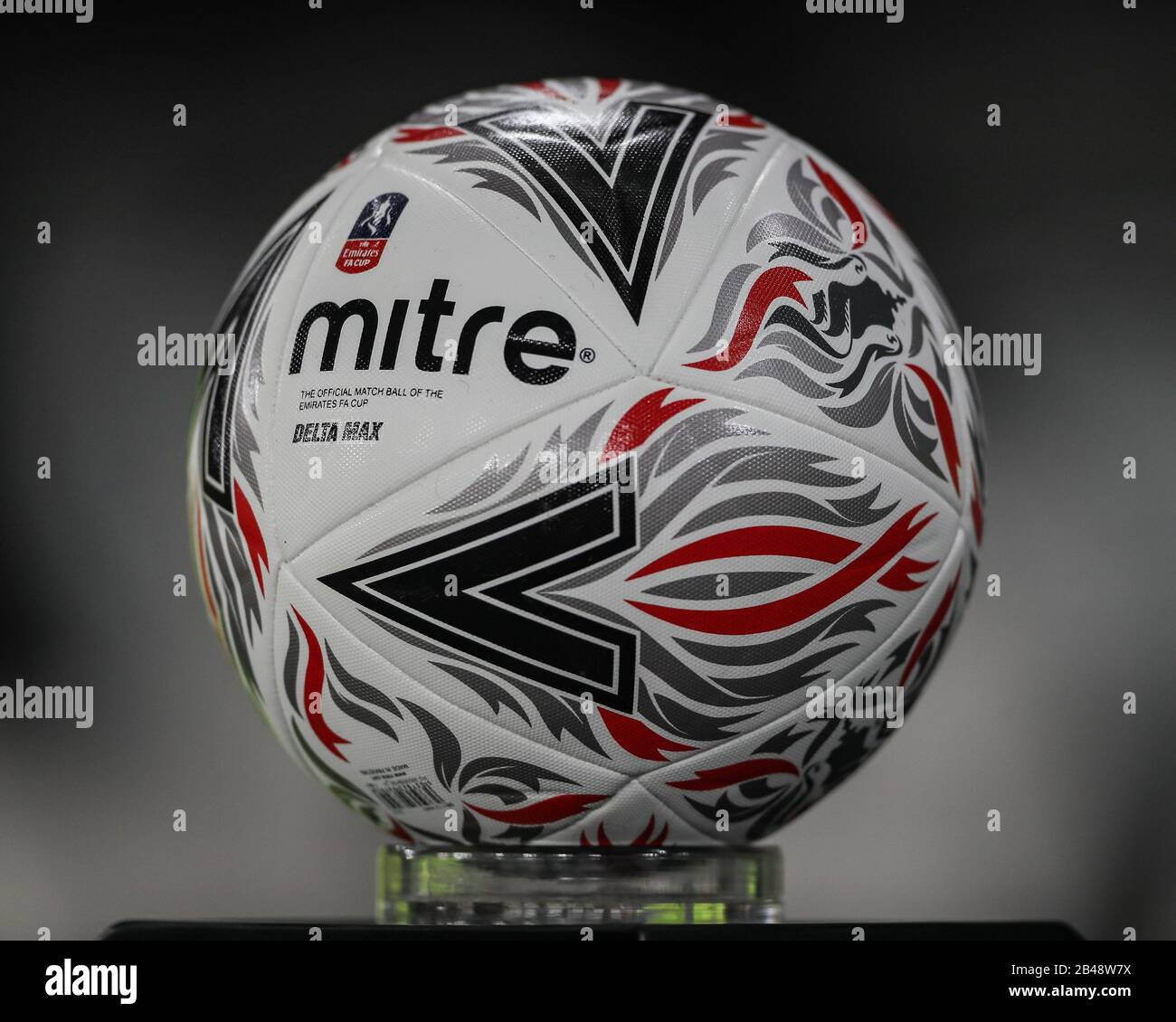 5th March 2020 Pride Park Stadium Derby England Emirates Fa Cup 5th Round Derby County V Manchester United The Official Emirates Fa Cup Mitre Delta Match Ball Stock Photo Alamy