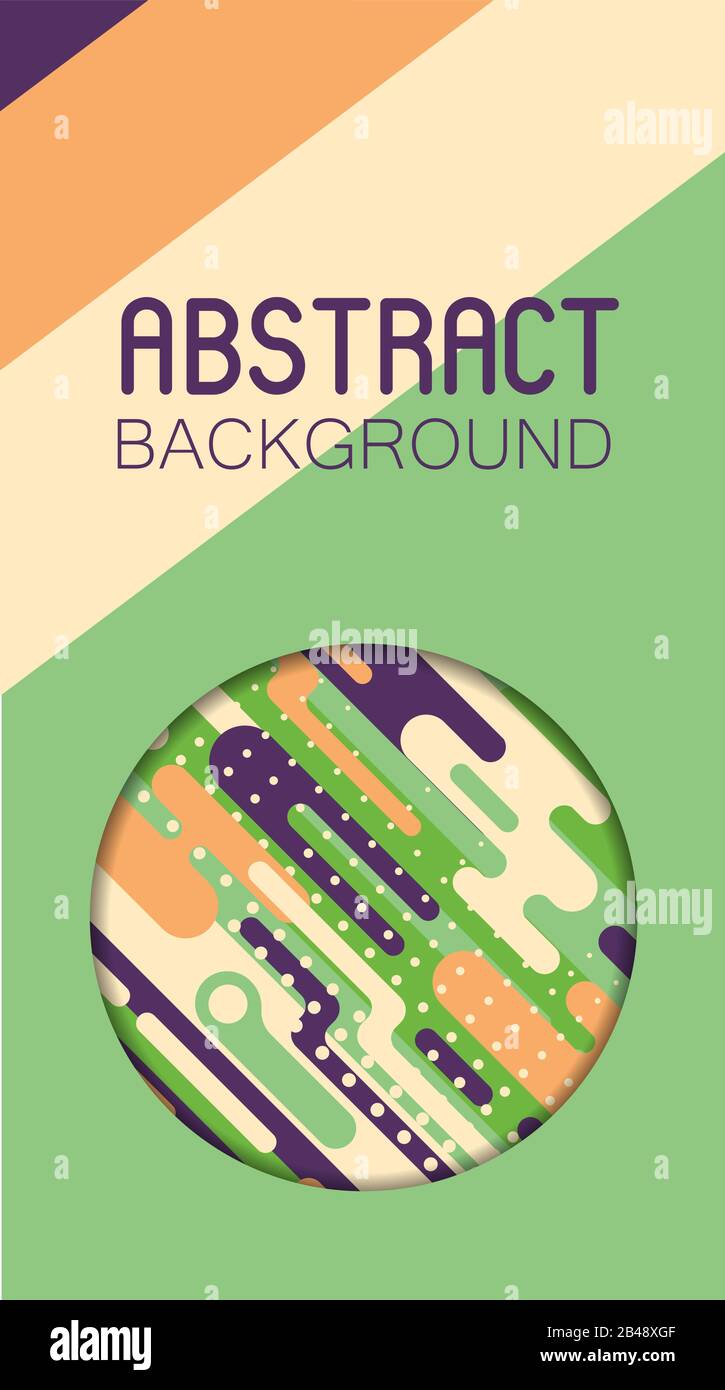 Abstract background with colorful rounded shapes Stock Vector