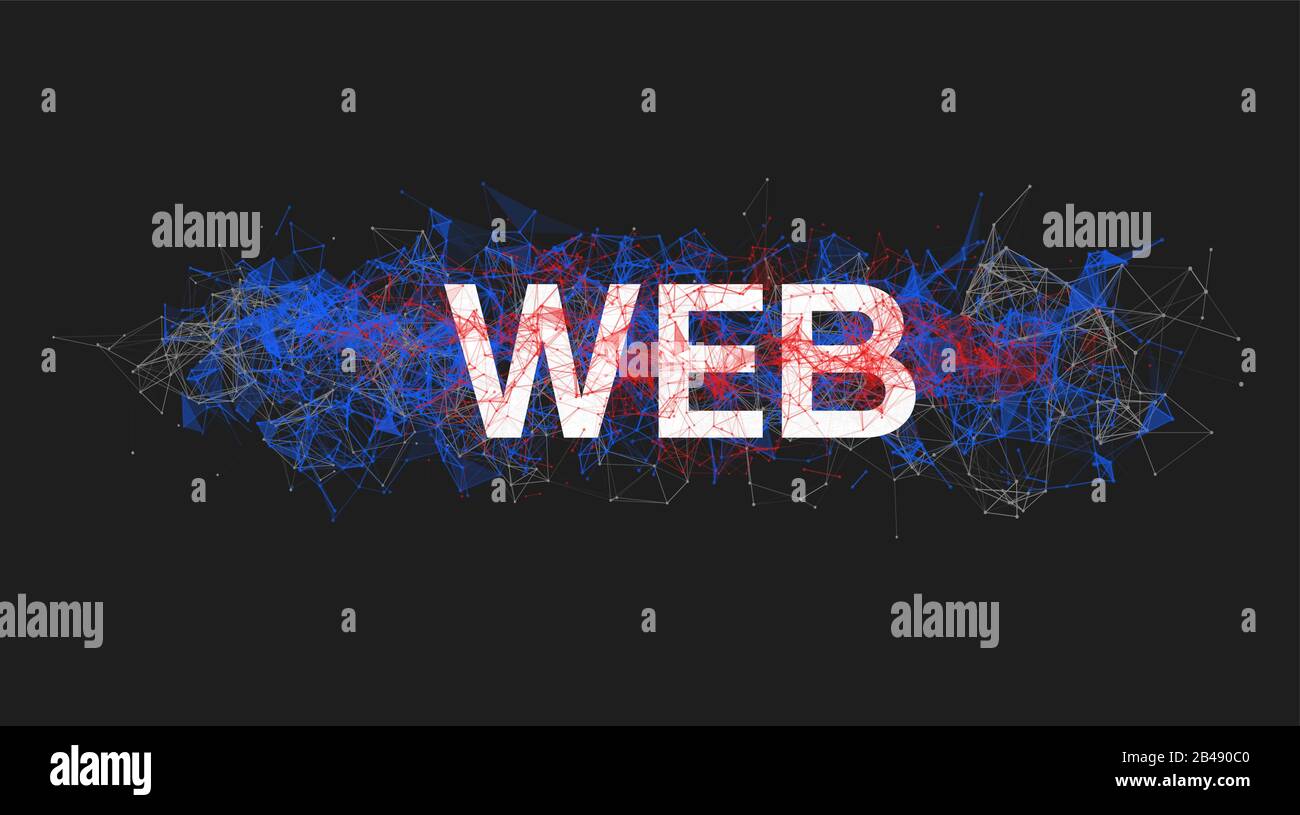 WEB technology for website design Stock Vector