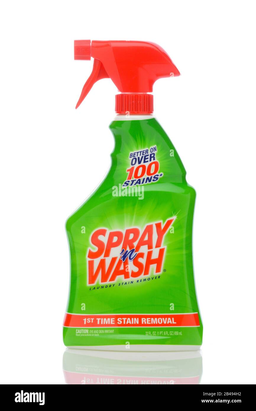 IRVINE, CALIFORNIA - MAY 22, 2019:  A Bottle of Spray n Wash Laundry Stain Remover Stock Photo
