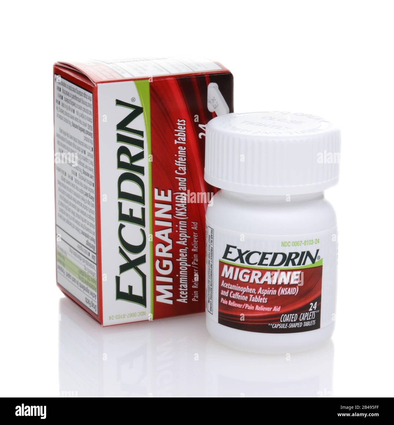 IRVINE, CA JUNE 23, 2014 A Bottle of Excedrin MIgraine Pain Reliever