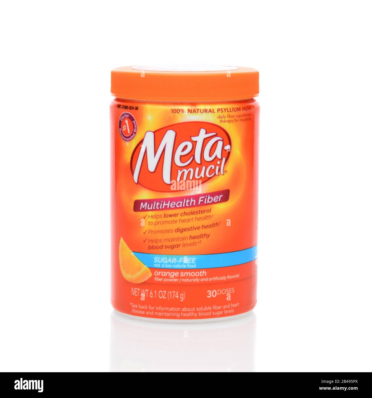 IRVINE, CA JUNE 23, 2014 A 6 ounce container of MetaMucil orange