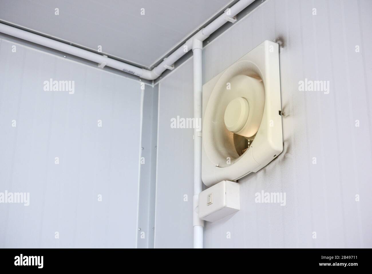 Stove Exhaust Fan Extractor Filter Maintenance Stock Photo