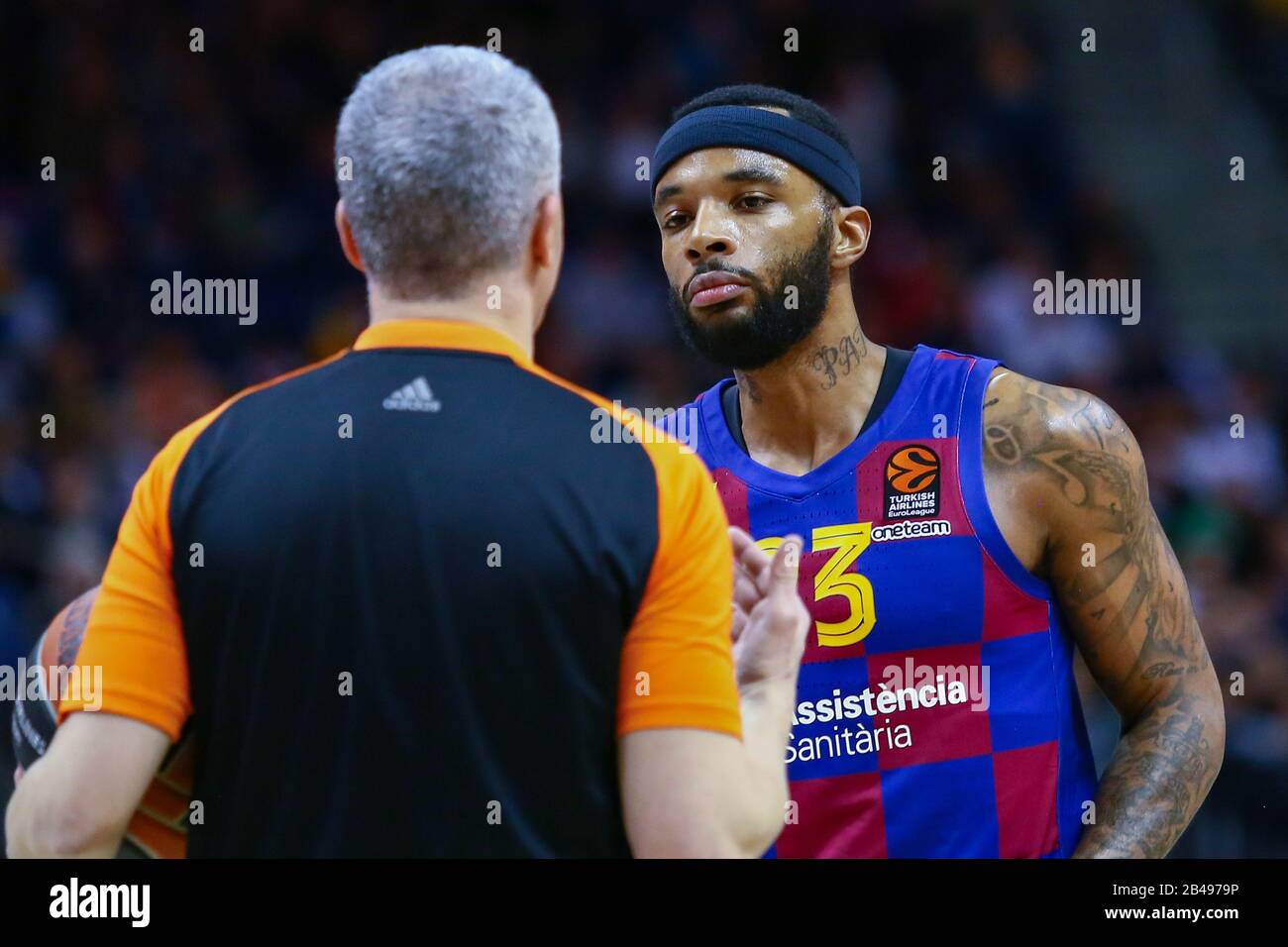 Berlin, Germany, March 04, 2020:Basketball player Malcolm Delaney of FC Barcelona Basketball during the EuroLeague match Stock Photo