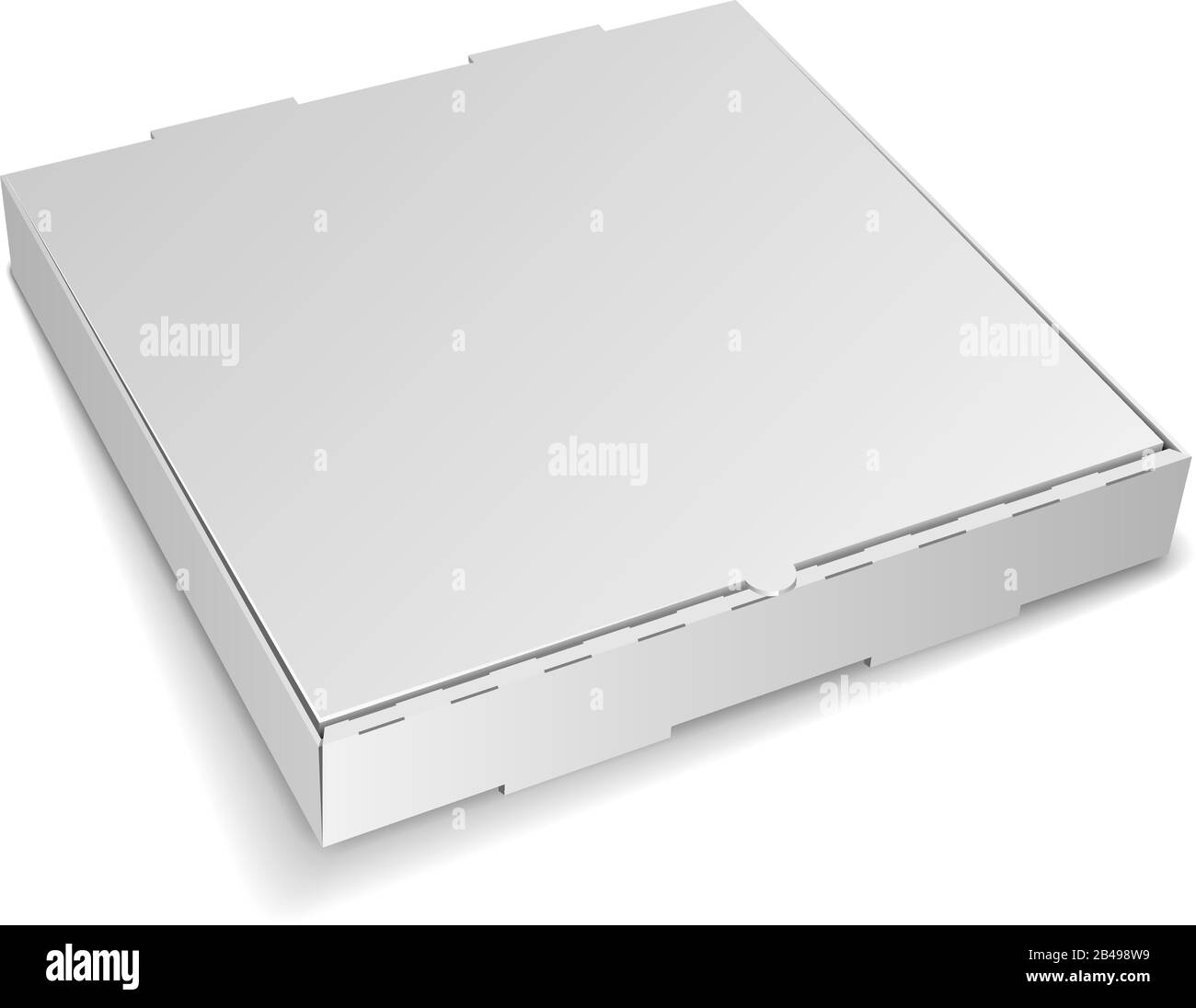 Illustration of pizza box, with white background vector Stock Vector