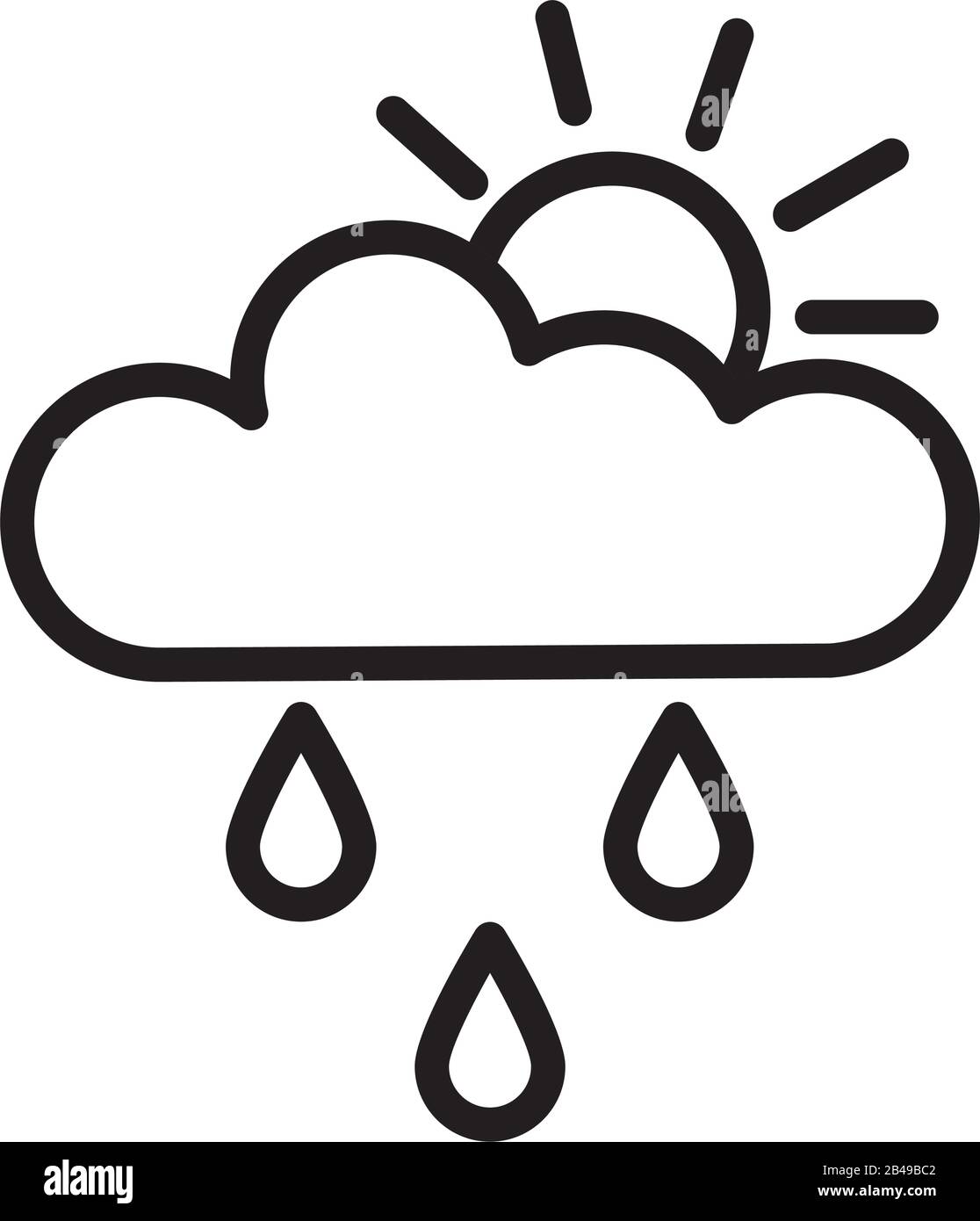 Warm summer rain on Black and White Stock Photos & Images - Alamy